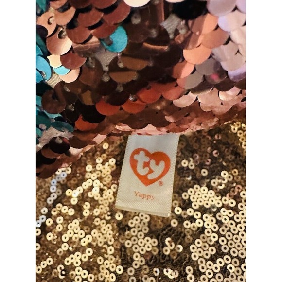 Ty FLIPPABLES Yappy the Chihuahua  Sequins Medium 10" Plush Beanie Boos 2018 P7 - Picture 3 of 5